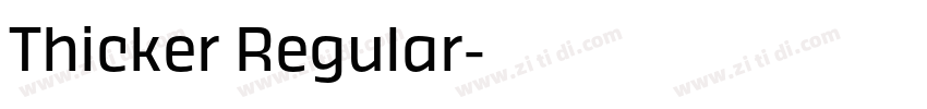 Thicker Regular字体转换